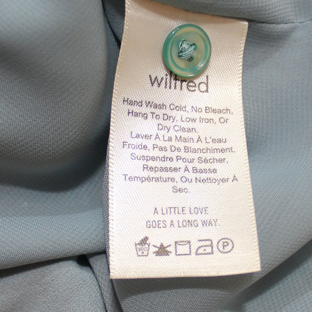 Aritzia Wilfred Ninette Ruffle Dress  Cocktail, Contemporary cobalt blue size M - Picture 7 of 10